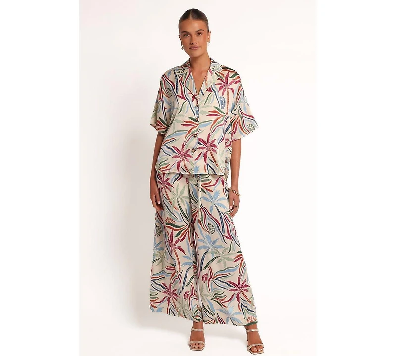 Petal and Pup Women's Illoura Short Sleeve Shirt - Tahitian Tide