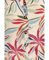Petal and Pup Women's Illoura Short Sleeve Shirt - Tahitian Tide