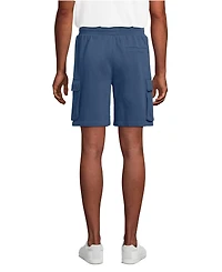 Lands' End Men's Serious Sweats French Terry Cargo Shorts