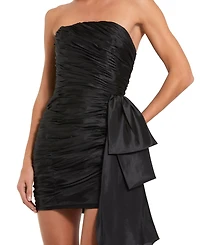 Mac Duggal Strapless Ruched Mini Dress