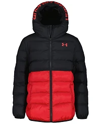 Under Armour Big Boys Pronto Color Block Full Zip Puffer Jacket
