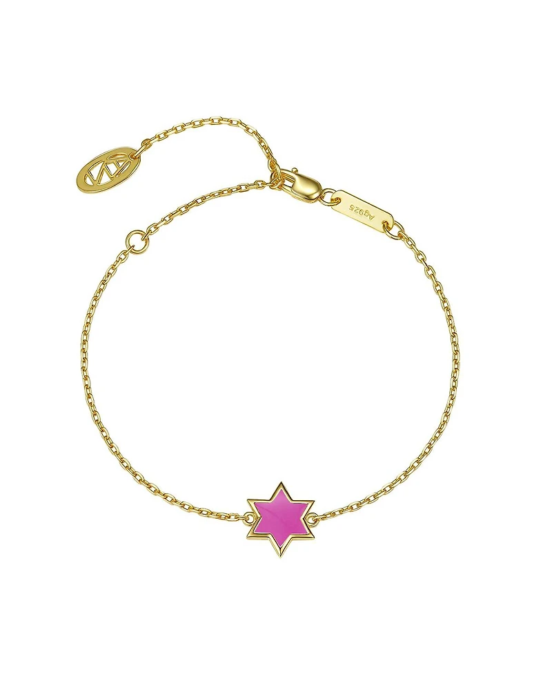 Anna Zuckerman Petit Star of David Bracelet in Rose