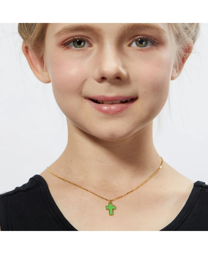 Anna Zuckerman Petit Faith Necklace in Green