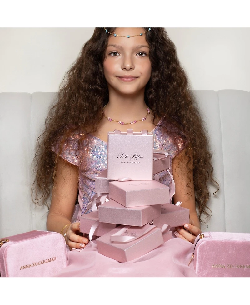 Anna Zuckerman Petit Star of David Necklace in Rose