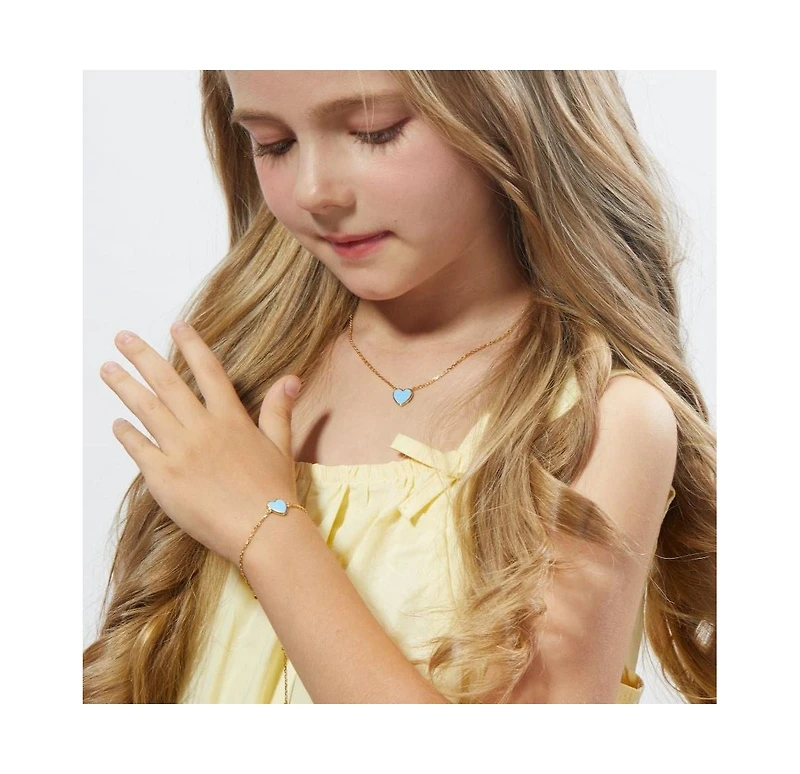 Anna Zuckerman Petit Love Bracelet in Sky Blue