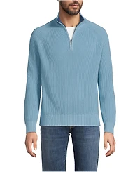 Lands' End Big & Tall Drifter Quarter Zip Sweater