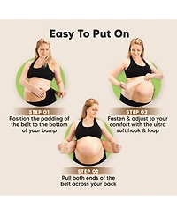 KeaBabies 2 in 1 Pregnancy Belly Support Band, Maternity Belt, Pregnancy Must Haves Baby Belly Bands