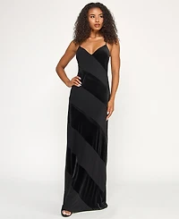 City Studios Juniors' Low-Back Panel Long Slip Dress