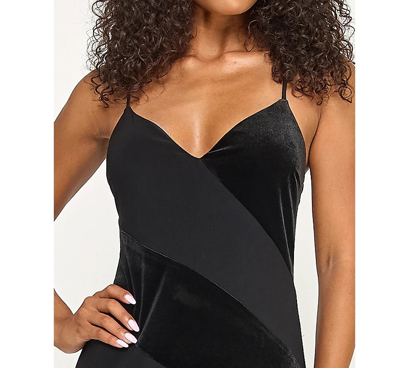 City Studios Juniors' Low-Back Panel Long Slip Dress