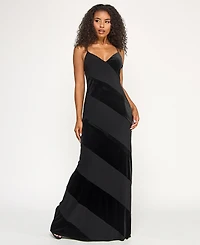 City Studios Juniors' Low-Back Panel Long Slip Dress