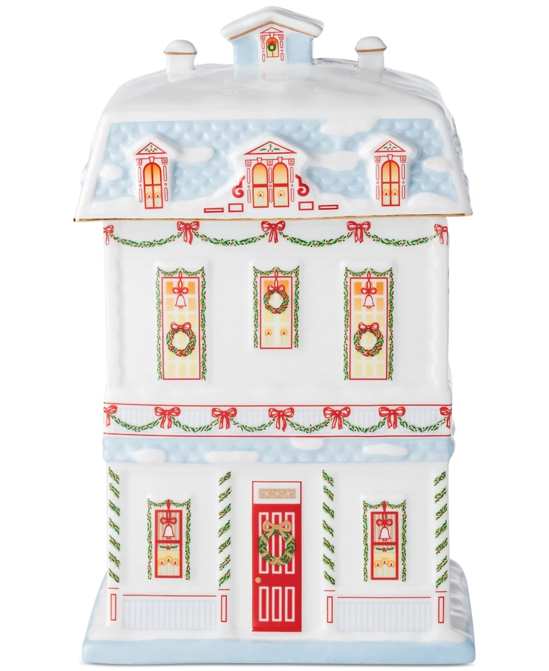 Lenox Village Christmas Cookie Jar