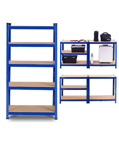 Gymax Adjustable 30''x60'' Heavy Duty 5 Level Garage Tool Shelf Storage 2000lb Capacity