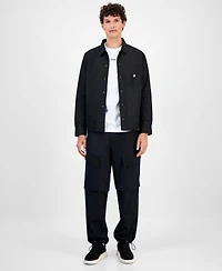 Hugo By Boss Men's Logo Oversized Shirt Jacket