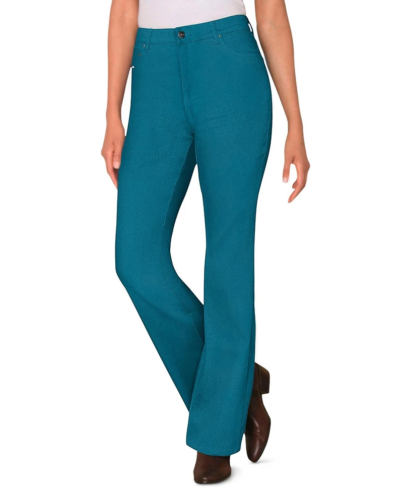 Woman Within Women's Tall Stretch Denim Five-Pocket Bootcut Jeans