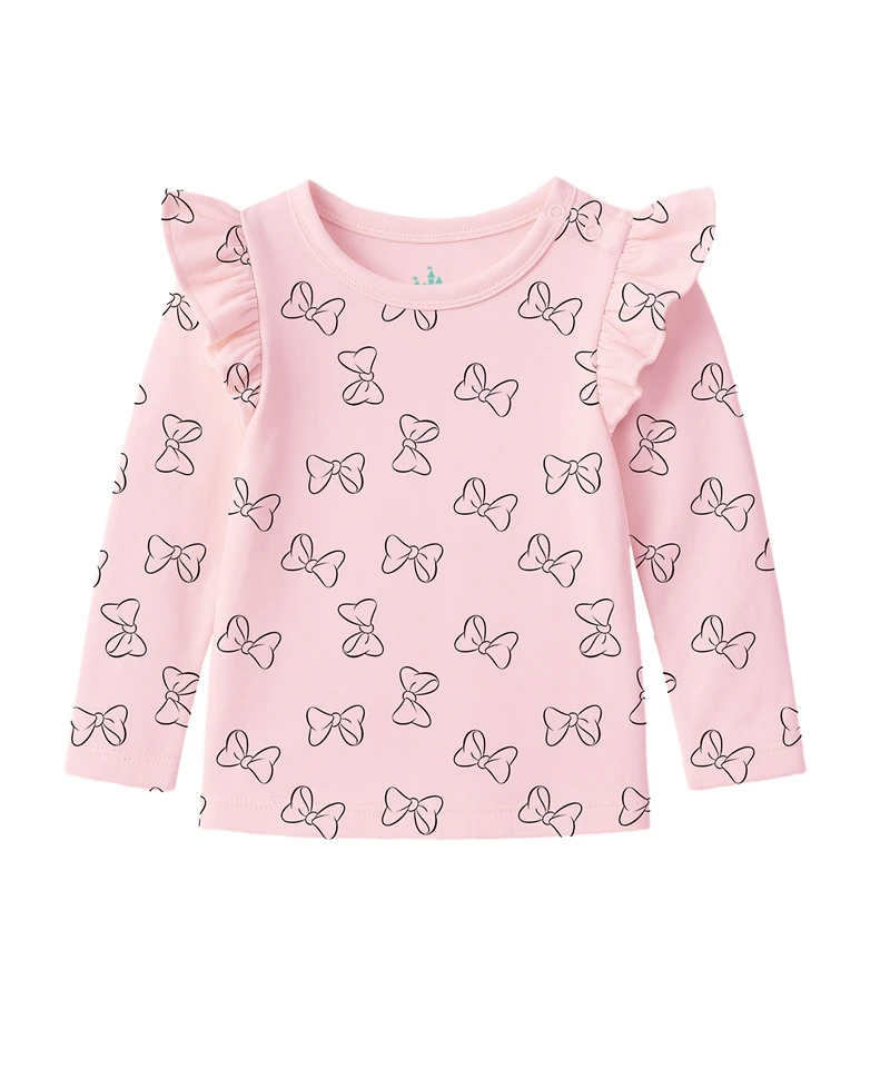 Disney Baby Girls 2-Piece Minnie Mouse Overall and Top Set