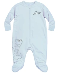 Disney Baby Boys 2-Piece Mickey Mouse Print Coverall and Hat Set