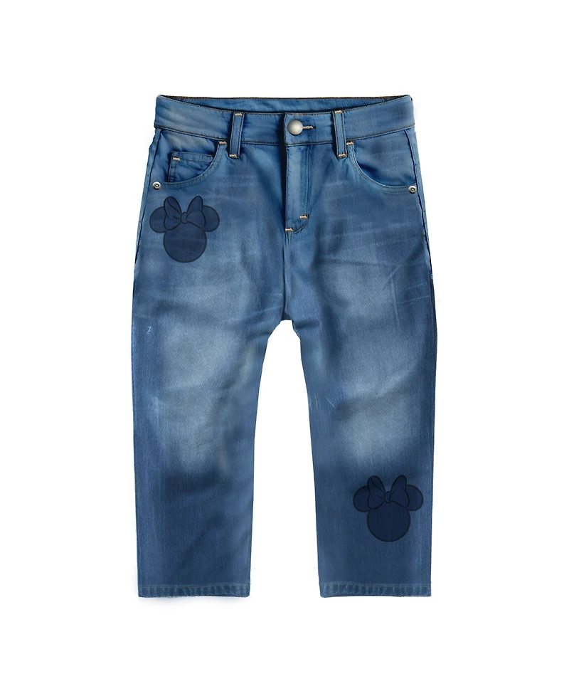 Disney Baby Girls 2-Piece Minnie Top and Denim Pants Set