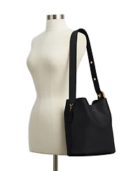 Coach Bleecker Medium Leather Bucket Bag