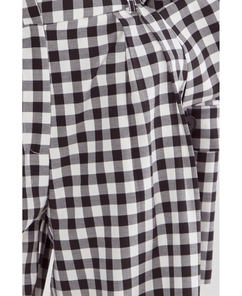 Nasty Gal Women's Gingham Tailored Blazer