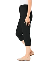 Woman Within Women's The Hassle-Free Soft Knit Capri