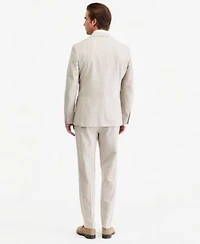 Michael Kors Mens Classic Fit Tan Texture Suit Separates