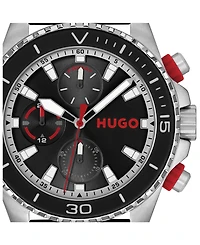 Hugo Boss Men's Dive Quartz Multifunction Silicone Watch