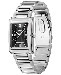 Hugo Boss Men's Principle Dress Quartz Basic Calendar Stainless Steel Watch, 28 x 39mm
