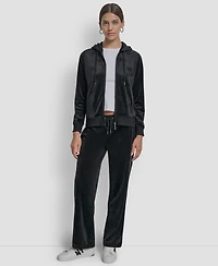 Dkny Jeans Petite Logo Detail Long Sleeve Hoodie