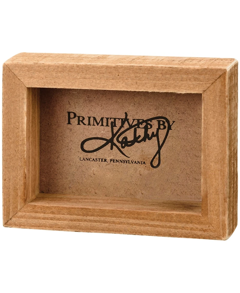 Primitives by Kathy Dear Santa Beware of Dog Kisses Box Sign