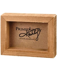 Primitives by Kathy Dear Santa Beware of Dog Kisses Box Sign