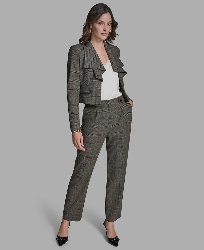 Bcbg Women's Open Front Long Ruffle Collar Jacket