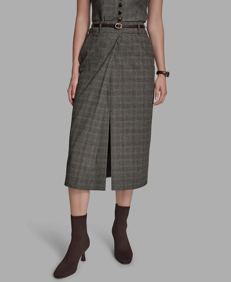 Bcbg Women's Belted Midi Skirt