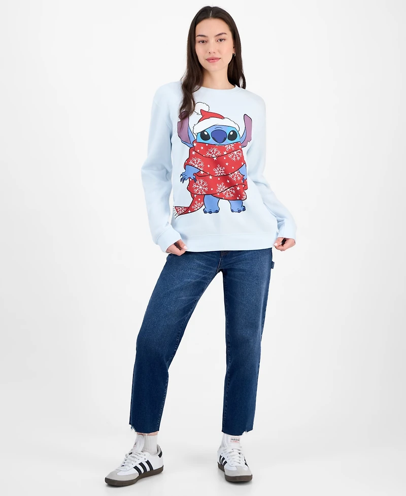 Disney Juniors' Stitch Holiday Graphic Sweatshirt