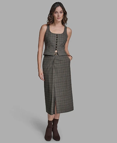 Bcbg Women's Button-Front Sleeveless Vest