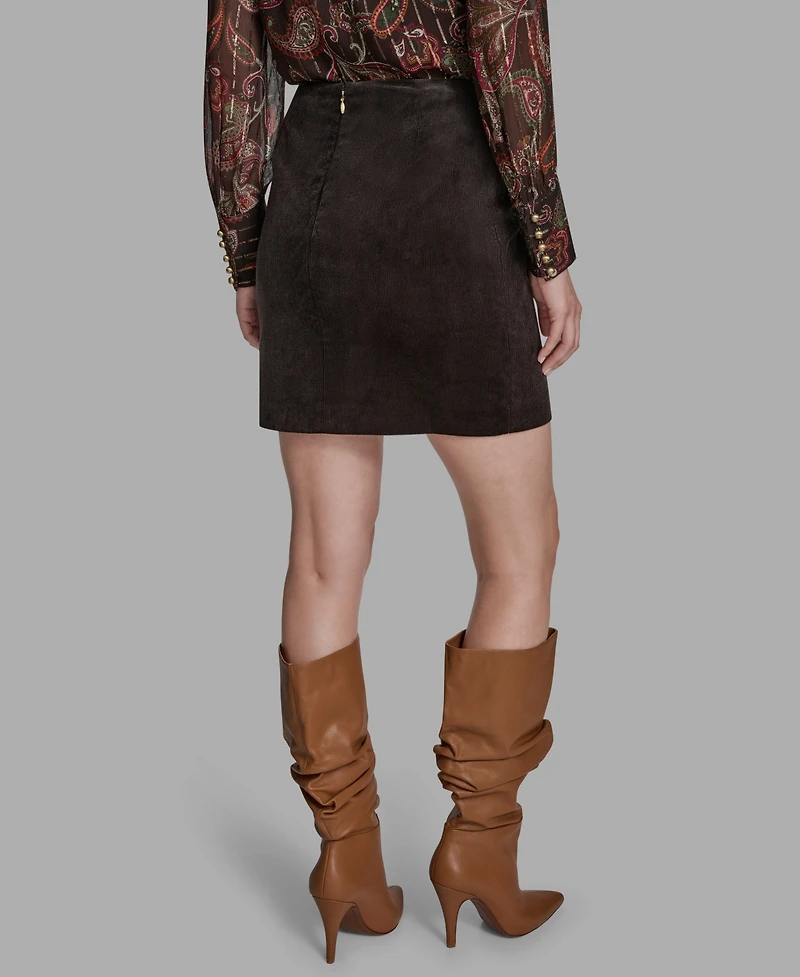 Bcbg Women's Corduroy Mini Skirt