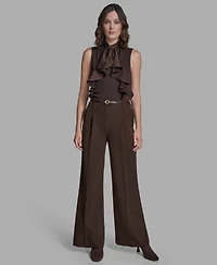 Bcbg Women's Pleated Wide Leg Pants