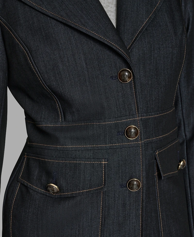 Bcbg Women's Long Sleeve Denim Jacket