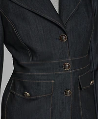 Bcbg Women's Long Sleeve Denim Jacket