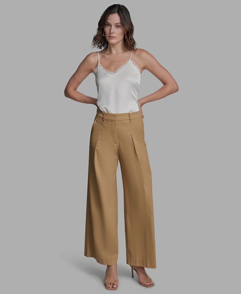 Bcbg Women's Pleated Wide-Leg Pants