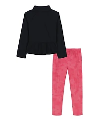Under Armour Toddler and Little Girls 2-Piece Rival Flutter Jacket Leggings Set