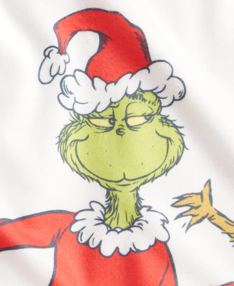 Grinch Girls' 4-10 Long-Sleeve Tops and Pants, 4-Piece Set