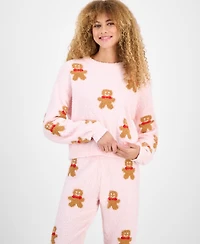 Planet Heart Juniors' Teddy-Knit Long-Sleeve Top