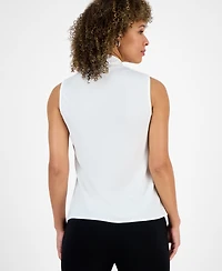 Kasper Women's Sleeveless Tie-Neck Top