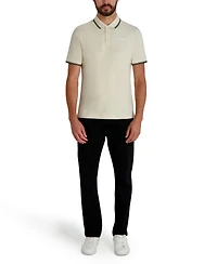 Karl Lagerfeld Paris Men's Spread Collar T-Shirt