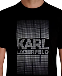 Karl Lagerfeld Paris Men's Pixelated Graphic Detail T-shirt