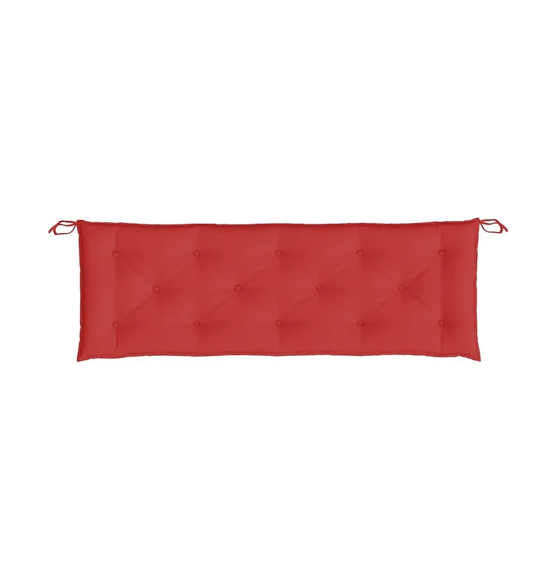 vidaXL Garden Bench Cushions 2 pcs Red 59.1"x19.7"x2.8" Oxford Fabric
