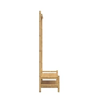 vidaXL Clothes Rack with Shelves 40.6"x15.7"x72" Bamboo