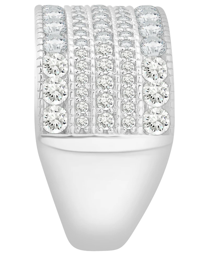 Diamond Multi-Row Statement Ring (2 ct. t.w.) in 14K White Gold