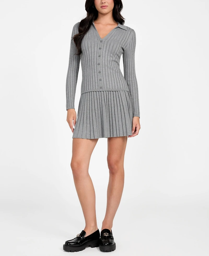 Guess Women's Pleated Miranda Sweater Skirt