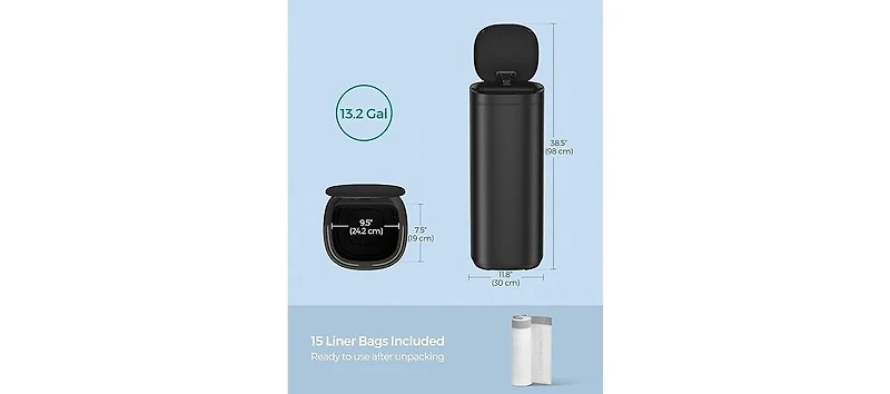 Songmics Home Trash Can